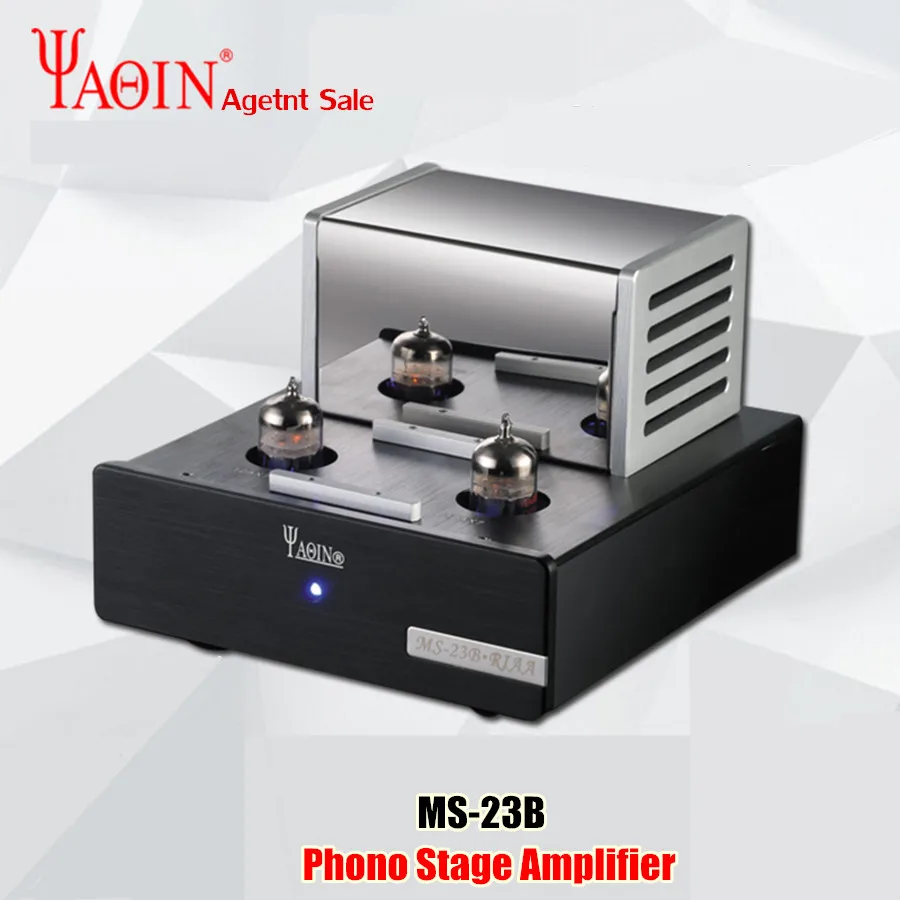 YAQIN MS 23B усилитель клапанной трубки фонокорректор мм RIAA проигрыватели Hi Fi стерео