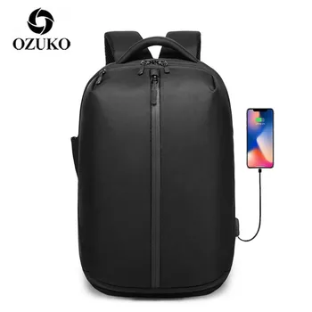 

OZUKO Laptop Backpack Men Anti Theft USB Charging School Bag 15.6 Waterproof Backpacks for Teenage Fashion Male Mochila Travel