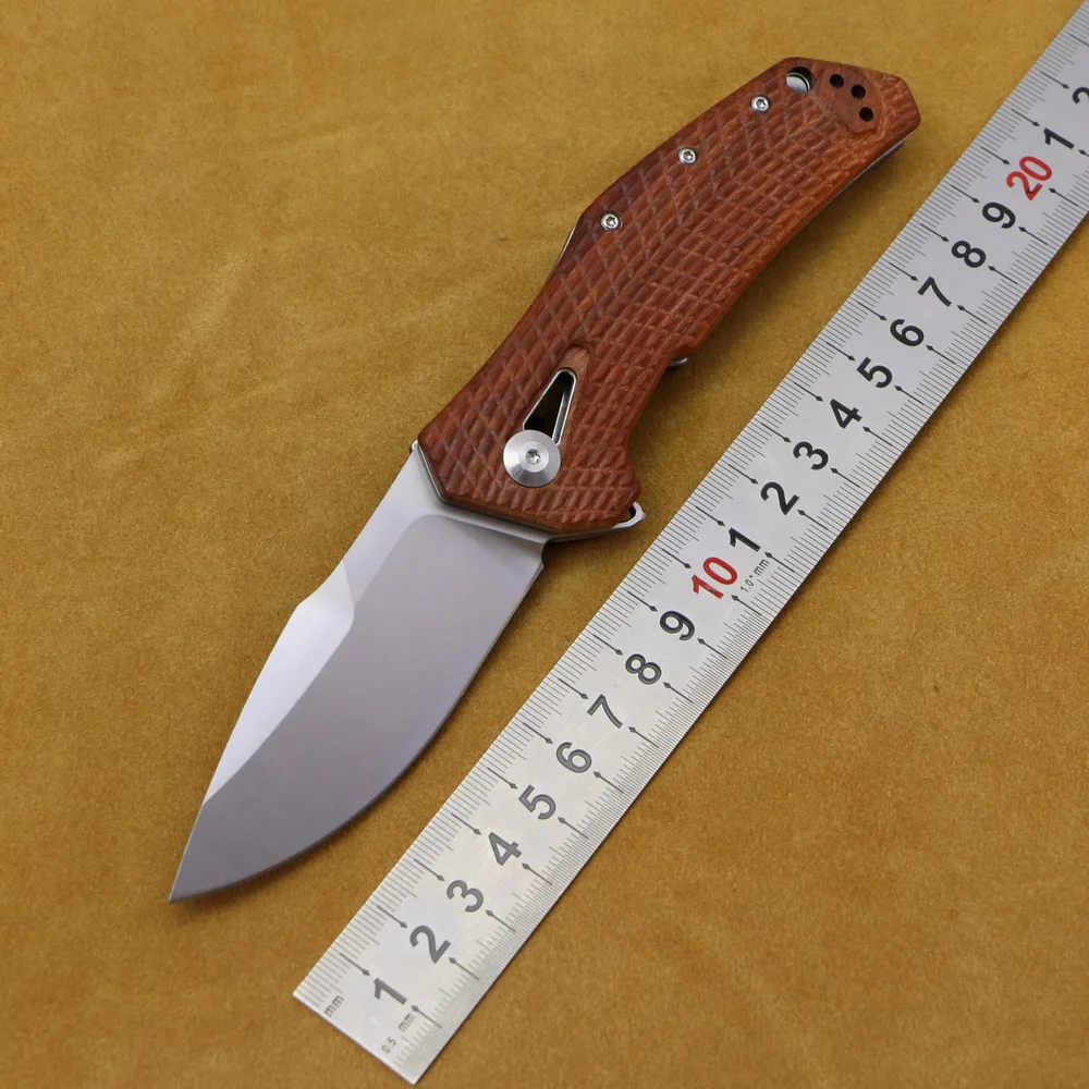 Поо 0308 G10/складной нож с деревянной ручкой mark CPM20CV Походный спасательный кемпинг