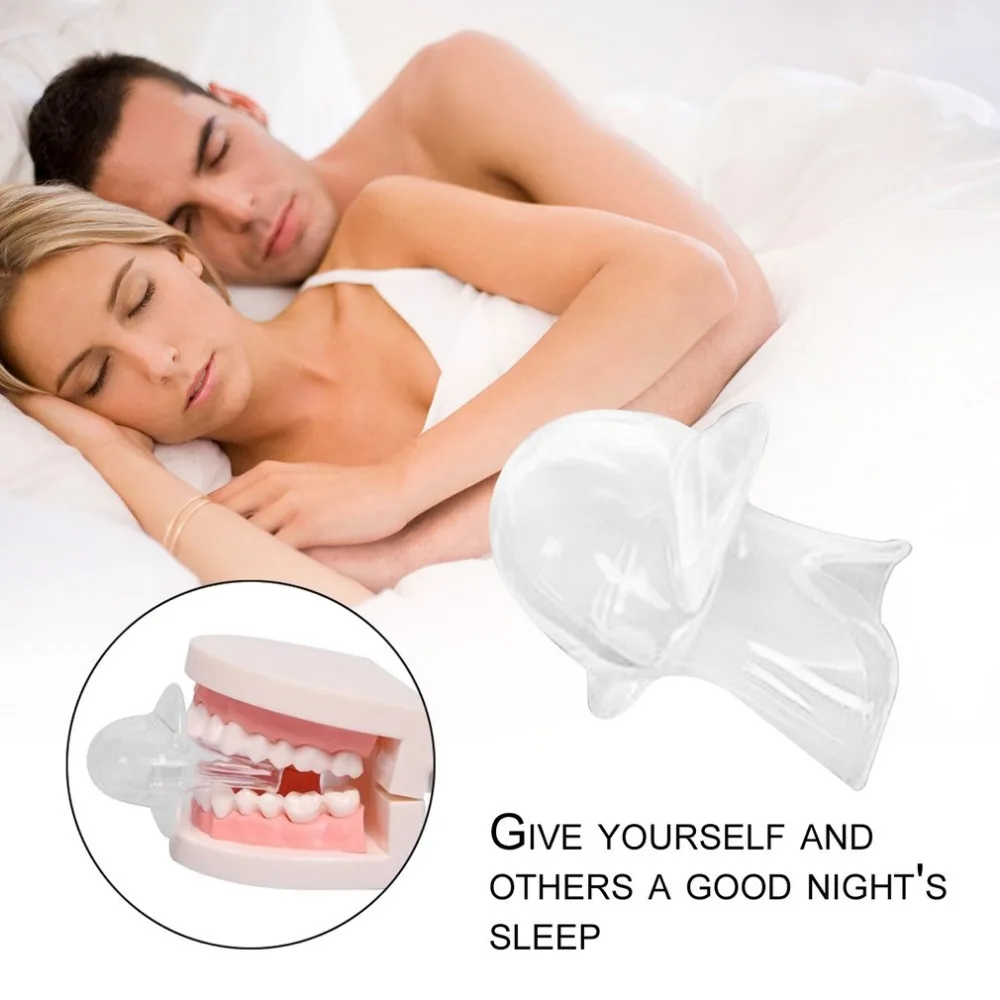 

New Anti Snoring Sleep Aid Device Stop Snoring Device Snore Stopper Tongue Guard Sets Silicone Prevent Snoring Tooth Grinding