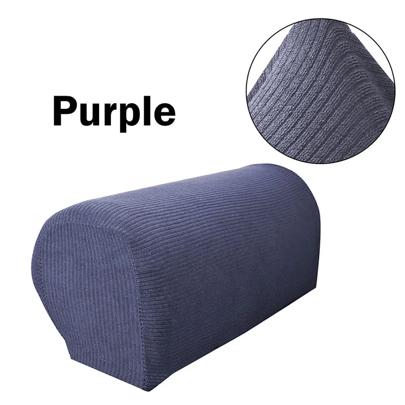 Purple Горячая мода диван полотенце кресло Чехлы подлокотник мебель аксессуары Съемная рука стрейч-диван диване кресло протектор - Color: Purple