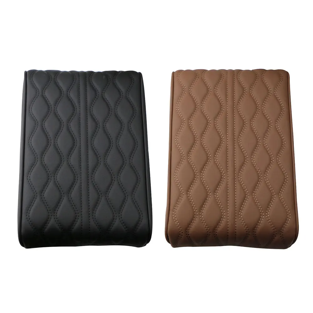 Car Armrest Mat Auto Interior Armrests Storage Box Mats Leather Storage Box Carpet Protector Automobiles Accessories for Tesla