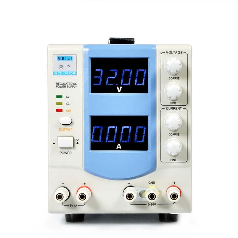 MCH-305DB четырехзначный дисплей Регулируемый источник питания постоянного тока 30V5A точные Лабораторные источники питания AC110V/AC220V