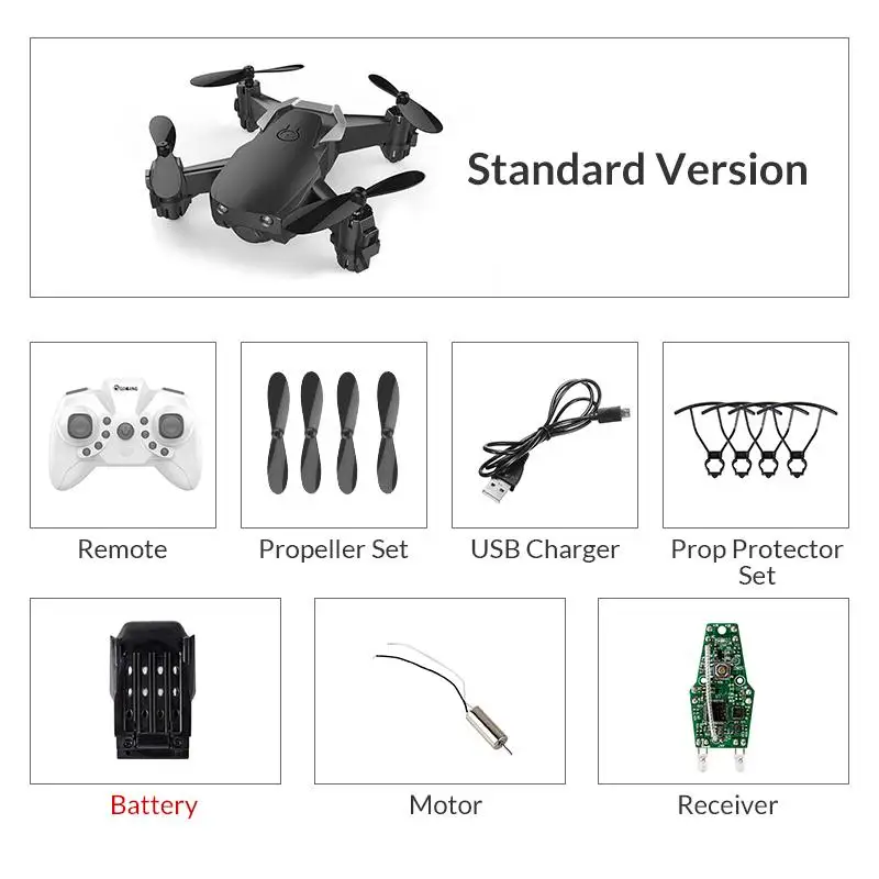Black no camera 1B Eachine E61/E61HW пульт дистанционного управления Мини WiFi FPV Радиоуправляемый Дрон Квадрокоптер RTF с hd-камерой режим удержания высоты - Цвет: Black no camera 1B
