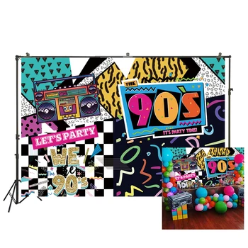 

90s Graffiti Wall Photography Backdrop Hip Hop Photo Studio Background 90s Birthday Party Decorations W-2188