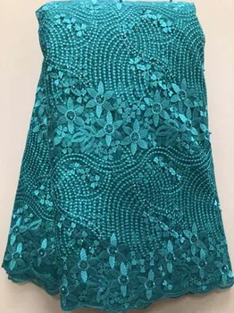 

Tulle Embroidered Net Lace African French Laces Fabrics High Quality Nigerian French Net Lace 2020 With stones NLL3374