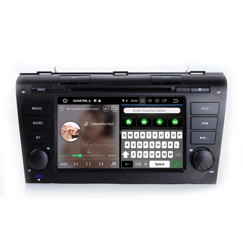 Perfect IPS DSP 2 Din Android 9 Car multimedia dvd player GPS For Mazda 3 mazda3 2004 2005 2006 2007 2008 2009 car radio stereo canbus 5