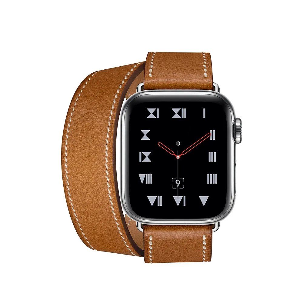 Двойной тур кожаный ремешок для apple watch 4 band 40 мм 44 мм correa iwatch series 3 2 1 42 мм 38 мм наручные часы ремень