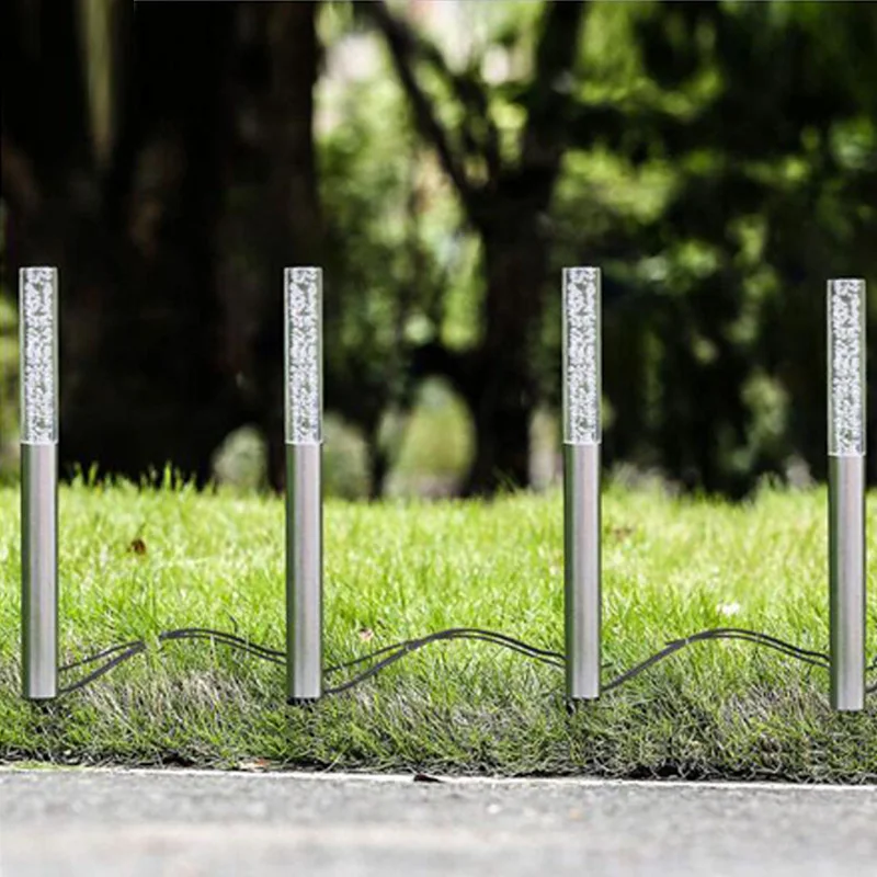 Outdoor LED Solar Light Garden Lawn Light Garden Waterproof One-Way Acrylic Garden Insert Ground Light Solar Charging led Lamp