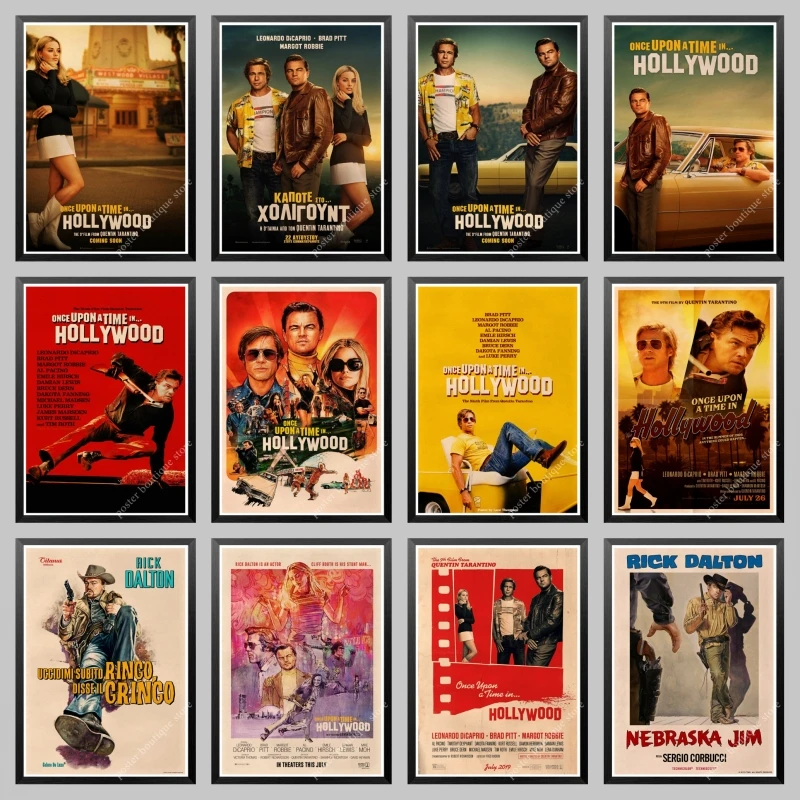 Новинка 2019 картина плакат из крафт бумаги Once Upon a Time in Hollywood художественные принты