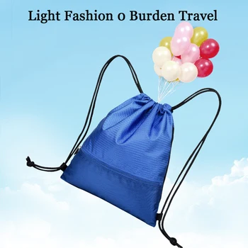 

Unisex Basketball Backpack With Zipper Book Sports Solid Storage Bag Large Capacity Outdoor Pouch Drawstring Oxford Cloth
