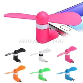 

1PC Mini Portable Type C Mobile Phone Cooling Fan Super Mute For Android LG Huawei