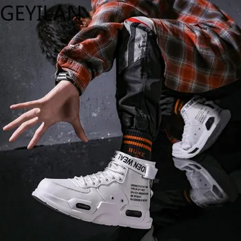 

New Pu Leather Non-slip Men Ankle Boots Men Boots High Top Super Warm Snow Boots Outdoor Casual lightweight Men Winter Shoes