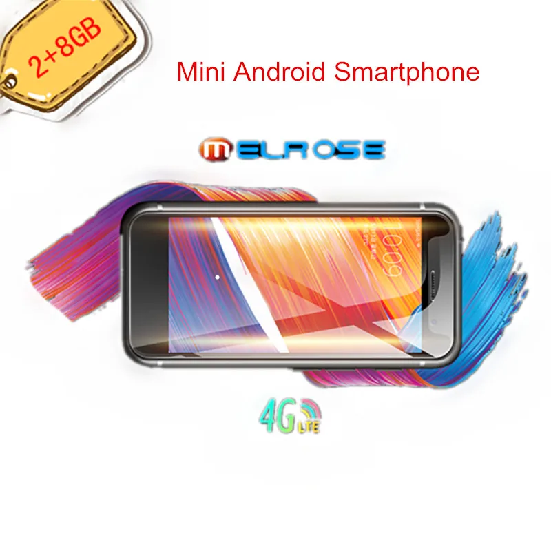  Mini Android 7.0 Smartphone Melrose K15 Google Play 4G 5MP WiFi Double Glass Body 32G Fingerprint S