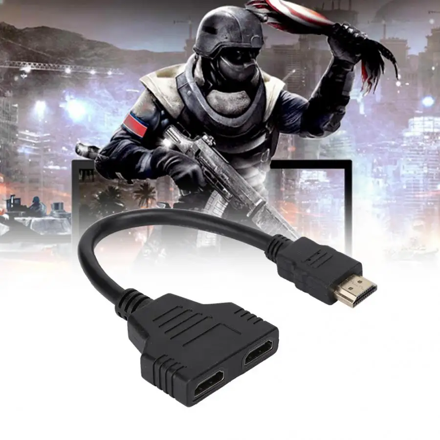 1080P HDMI порт для мужчин и женщин 1 вход 2 Выход сплиттер кабель адаптер конвертер кабель