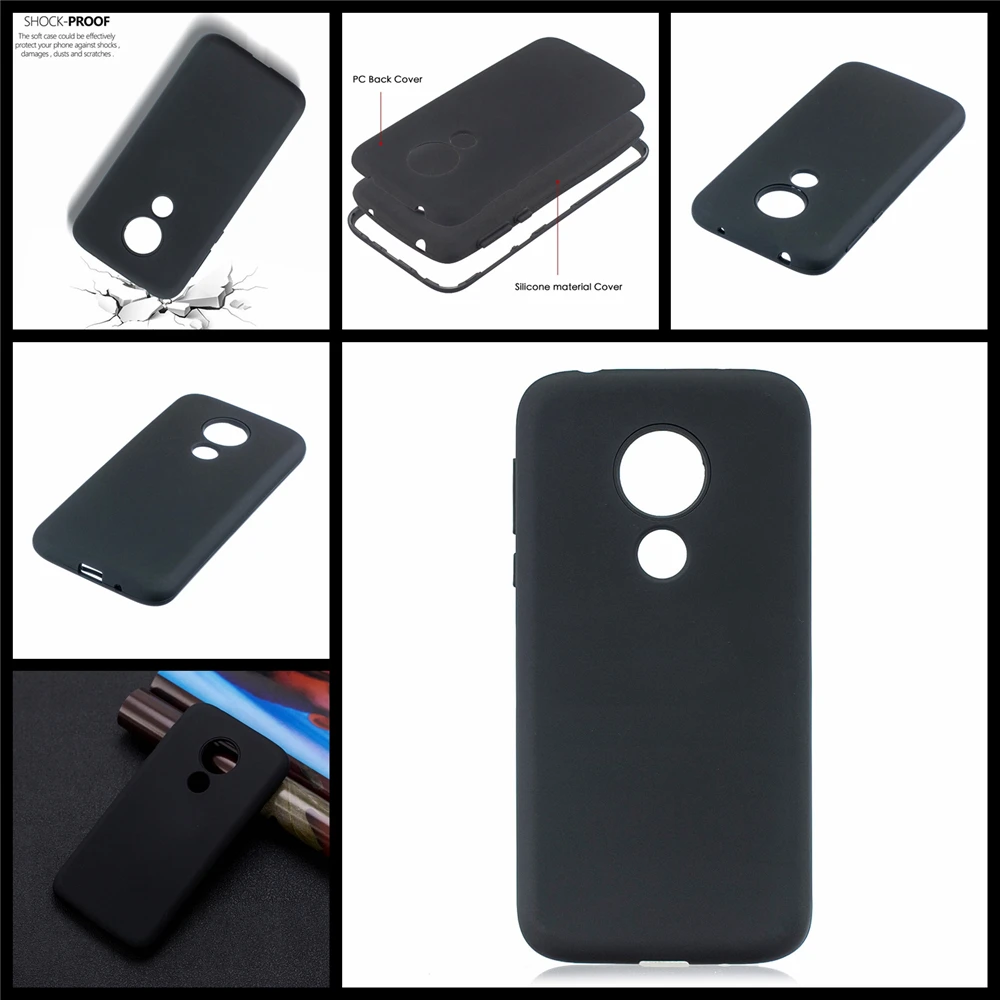 Силиконовый чехол для Motorola Moto G7 power тонкий телефона с двумя слоями 3 в 1