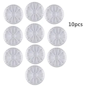 

10 pcs Nail Art Storage Case Rhinestones Accessories Plastic Empty Container For Rhinestones beads Ring Earrings Organizer Box