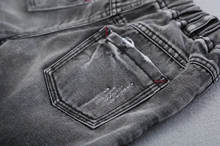 Осенняя одежда повседневные штаны для детей в Корейском стиле Slim Fit градиент Цвет брюки Для детей ребенок детские джинсы