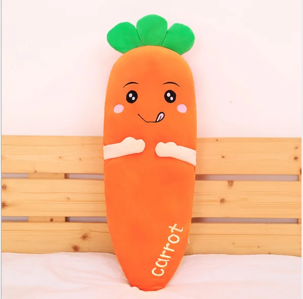 WYZHY, новая плюшевая игрушка с морковкой, большая кукла с подушкой для сна, подарок для детей, 40 см - Цвет: Eating money