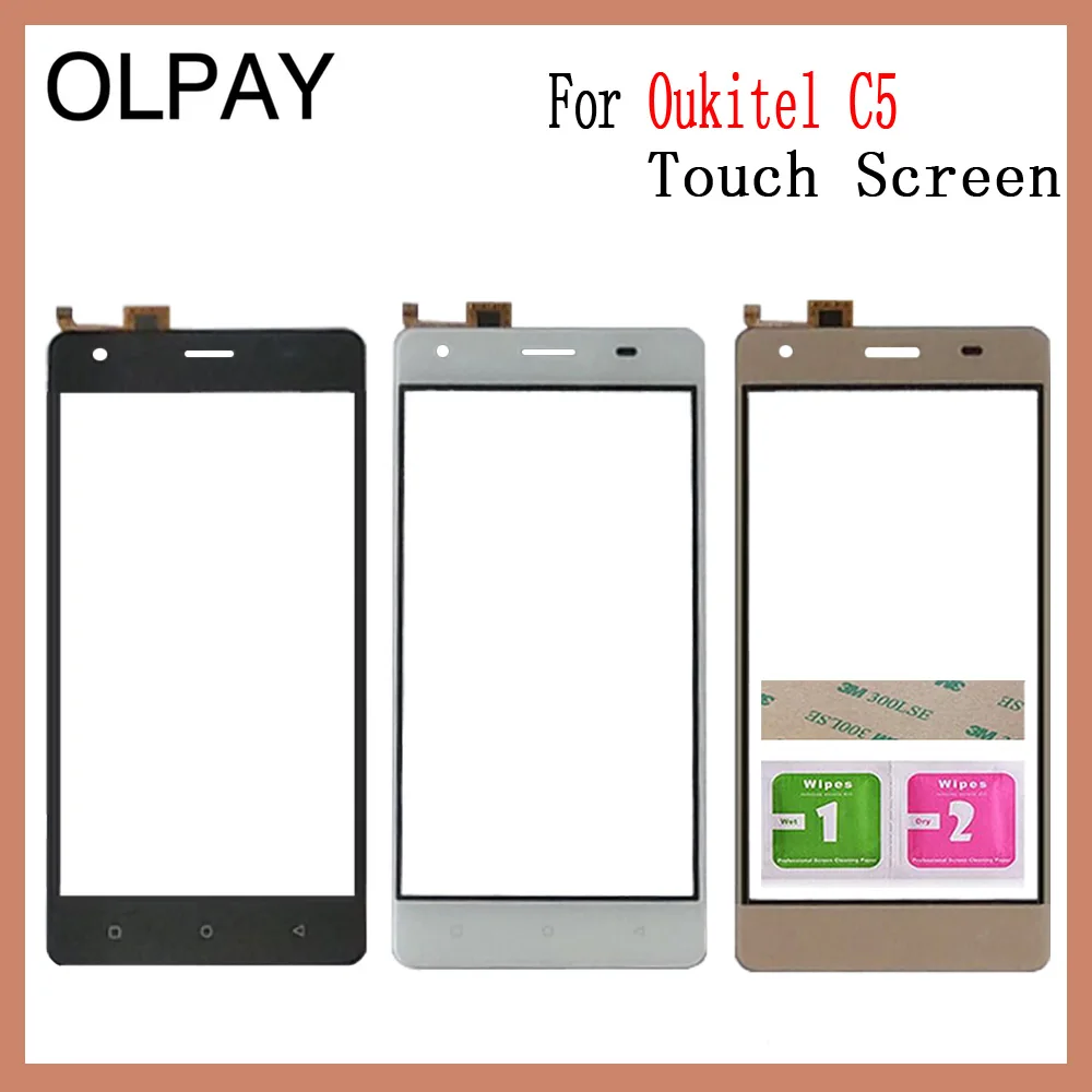 Сенсорная панель мобильного телефона для Oukitel C3 C4 C5 C8 C9 C11 Pro Сенсорный экран дигитайзер сенсор внешняя стеклянная панель объектива