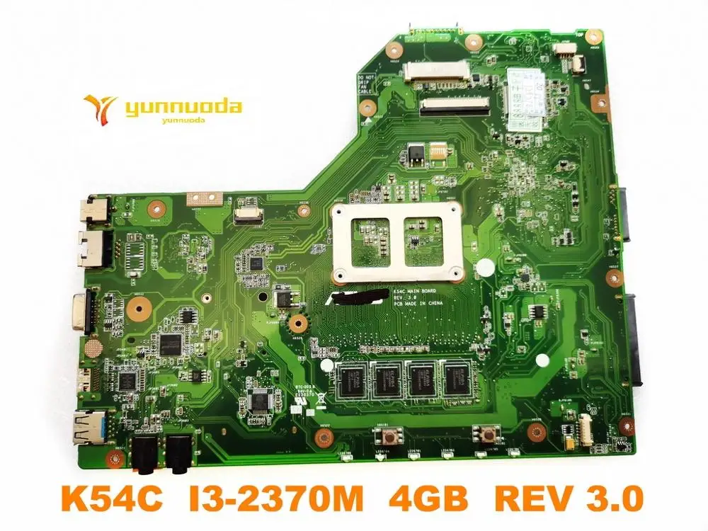  Original for ASUS K54C laptop motherboard K54C I3-2370M 4GB REV 3.0 tested good free shipping