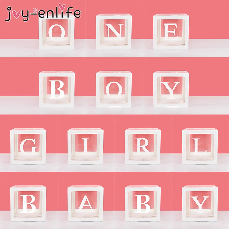 Прозрачная коробка с именем сделай сам для девочек и мальчиков украшения первого