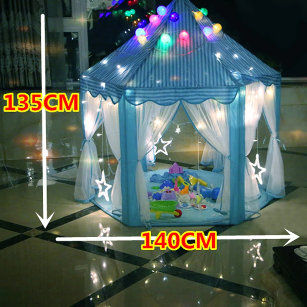 Девочка принцесса палатки в форме замка портативный детский открытый сад складной игровой тент домик детский бассейн с шарами игровой домик