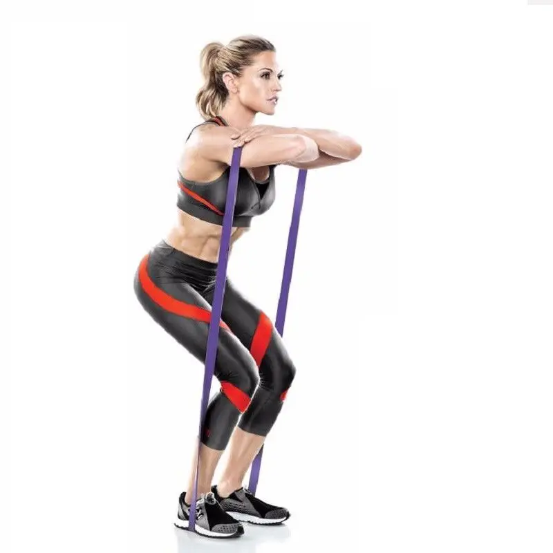 Solid 6 Level Yoga Bands for Stretching Resistance Loop Bands Fitness Training Pull Rope Rubber Bands Yoga Exercise Gym Expander