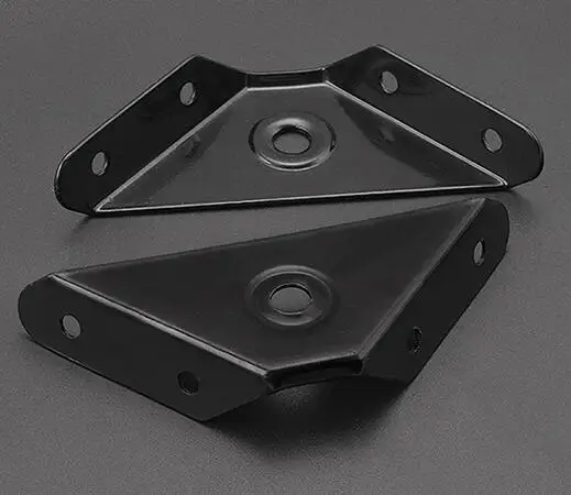 10pcs black 10 шт. утолщенные Угловые скобы для мебели угловой Крепеж крепежные аксессуары - Цвет: 10pcs black