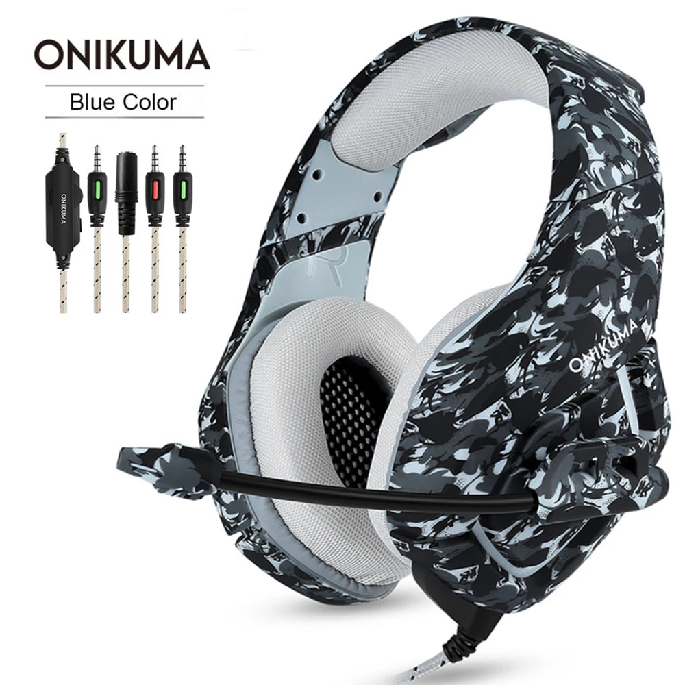 Casque камуфляж PS4 игровая гарнитура с микрофоном стерео проводные Игровые наушники с микрофоном для ПК/ноутбука xbox one планшет игры - Цвет: Casque Camouflage