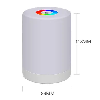 

LED Touch Control Night Light Induction Dimmer Lamp Smart Bedside Lamp Dimmable RGB Color Change Rechargeable Smart Light