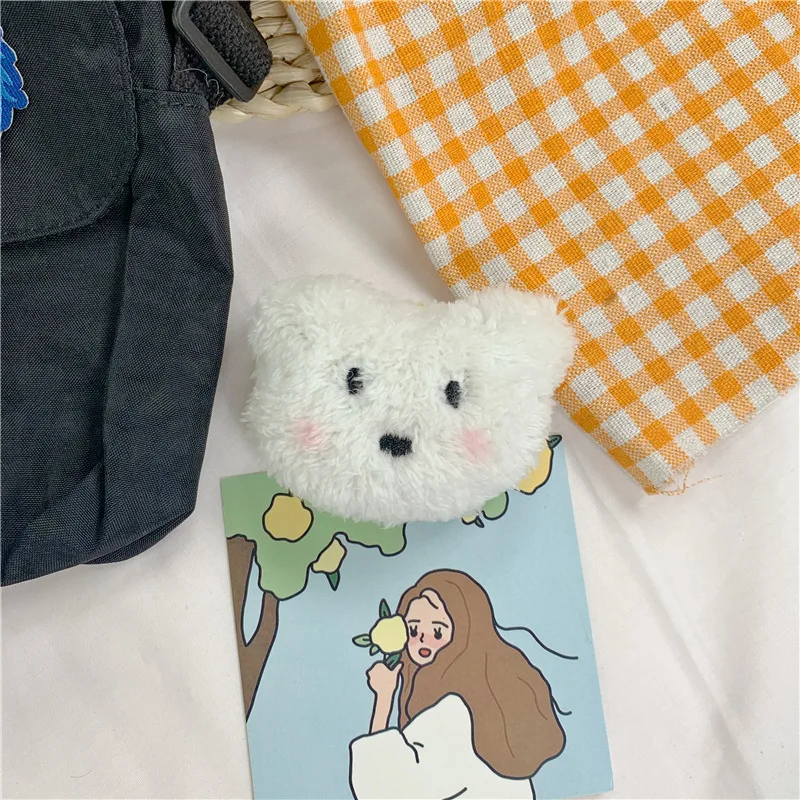 Broches para as Mulheres Emblema de Pelúcia Bonito Leite Branco Blush Urso Broche Infantil Pino Roupas Bolsa Acessórios Designer 6 High Quality Joias e Acessórios