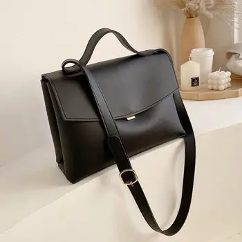 

High Quality Pu Leather Women Handbags Shoulder Bags Fashion Designer Female Messenger Bag Casual Solid Crossbody Bags for Women