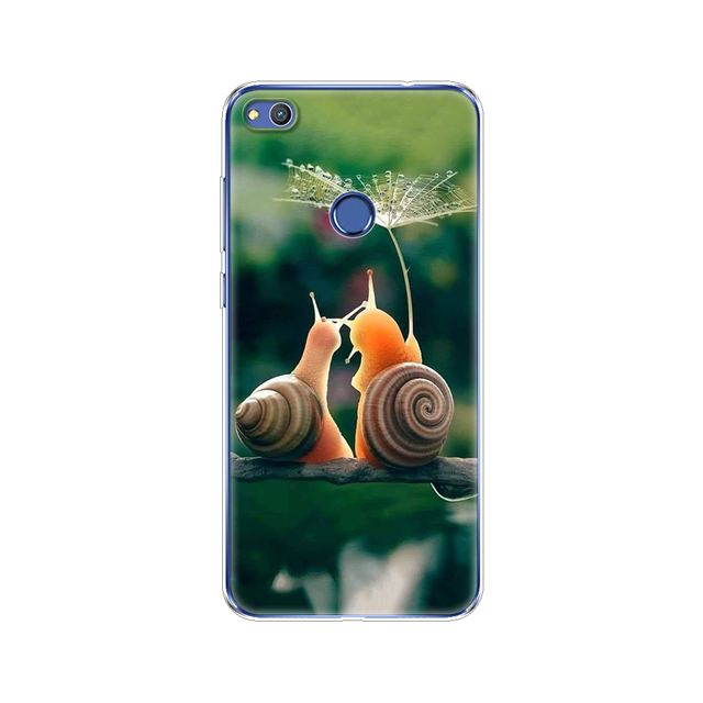 phone case for huawei honor 8 lite soft tpu silicon back cover 360 full for honor 8 liteprotective printing clear coque