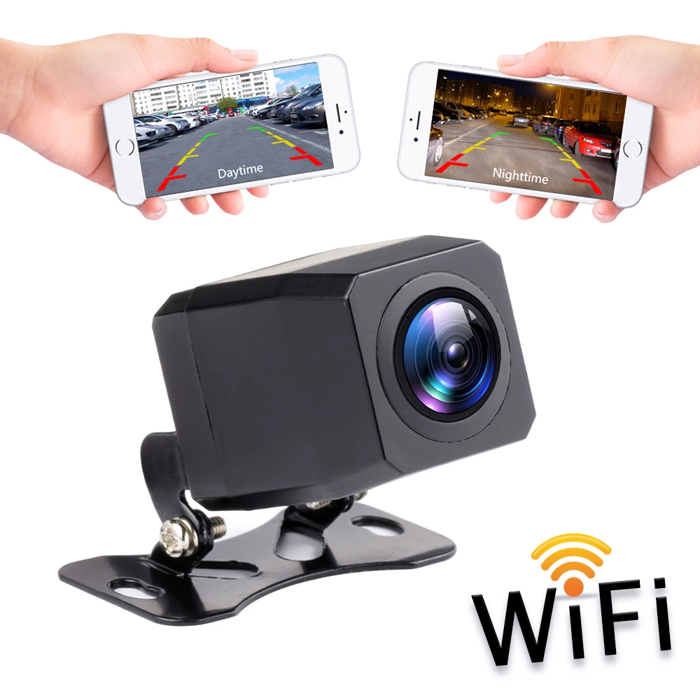 

Wireless Car Rear View Camera WIFI Reversing Camera Dash Cam HD Night Vision Mini Body Tachograph for iPhone and Android