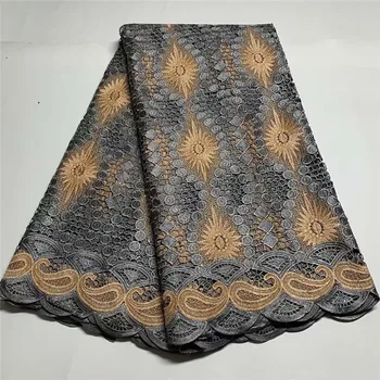 

Nigerian High Quality African Tulle Guipure Cord Lace Fabric Latest Nigerian French Network Cord Lace Fabric For Dress df20-31