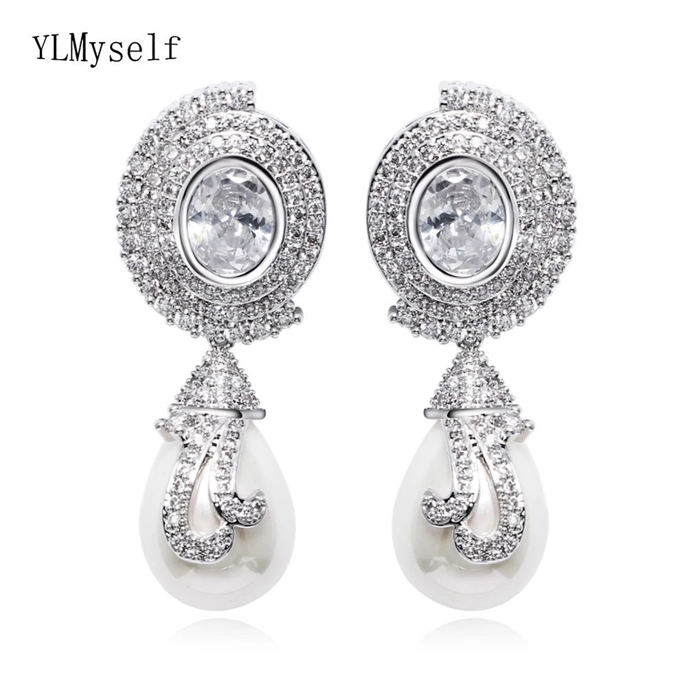 Bridal pearl earrings (1)