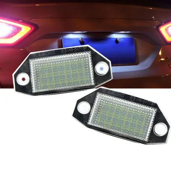 

24 SMD License Plate Light 6000K Replacement 1 Pair White Lamp Exterior Auto