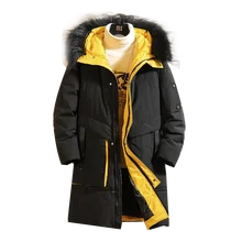 Новая зимняя куртка для мужчин-15 градусов, утолщенная Теплая мужская парка с капюшоном, флисовая Мужская куртка, верхняя одежда, хлопковое пальто, парка, Jaqueta Masculina