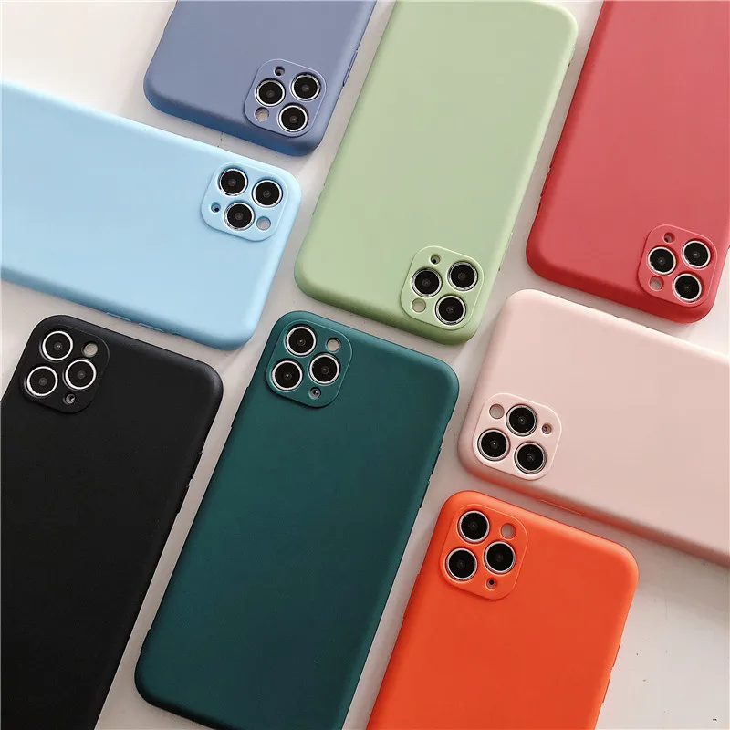 Luxury Soft Silicone Phone Case For iPhone 11Pro max X XS Max XR Cover Coque Capa For iphone 11 pro 7 8 Plus SE 2020 Color Cases Luxury Soft Silicone Phone Case For iPhone 11Pro max X XS Max XR Cover Coque Capa For iphone 11 pro 7 8 Plus SE 2020 Color Cases