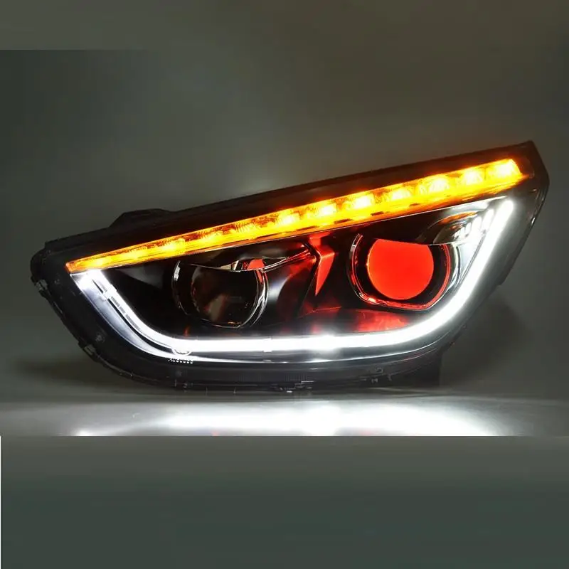Luces Para Стайлинг Drl автозапчасти Assessoires лампы светодиодные ходовые фары автомобильные фары в сборе 17 18 для hyundai IX35