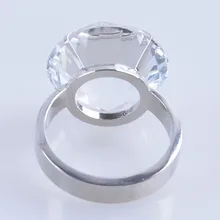 80 мм Свадебный дом искусственные сувениры предложение реквизит большое свадебное украшение бриллиантовое кольцо вечерние Хрустальные стеклянные подарки украшения
