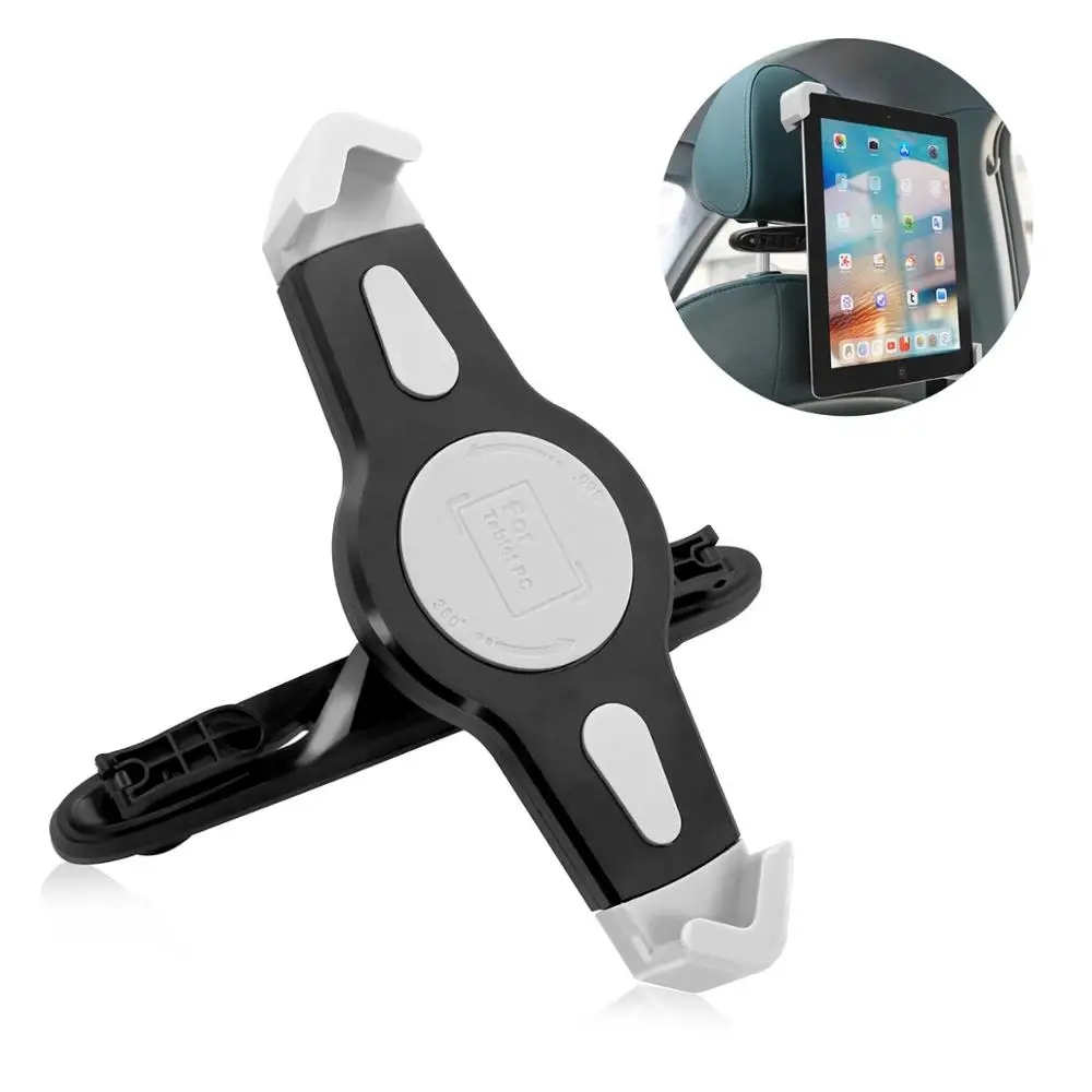 Soporte para reposacabezas de asiento trasero de coche, 360 grados, para iPad 2 3/4 Air 1 2 ipad mini 1/2/3/4, venta al por mayor, envío directo