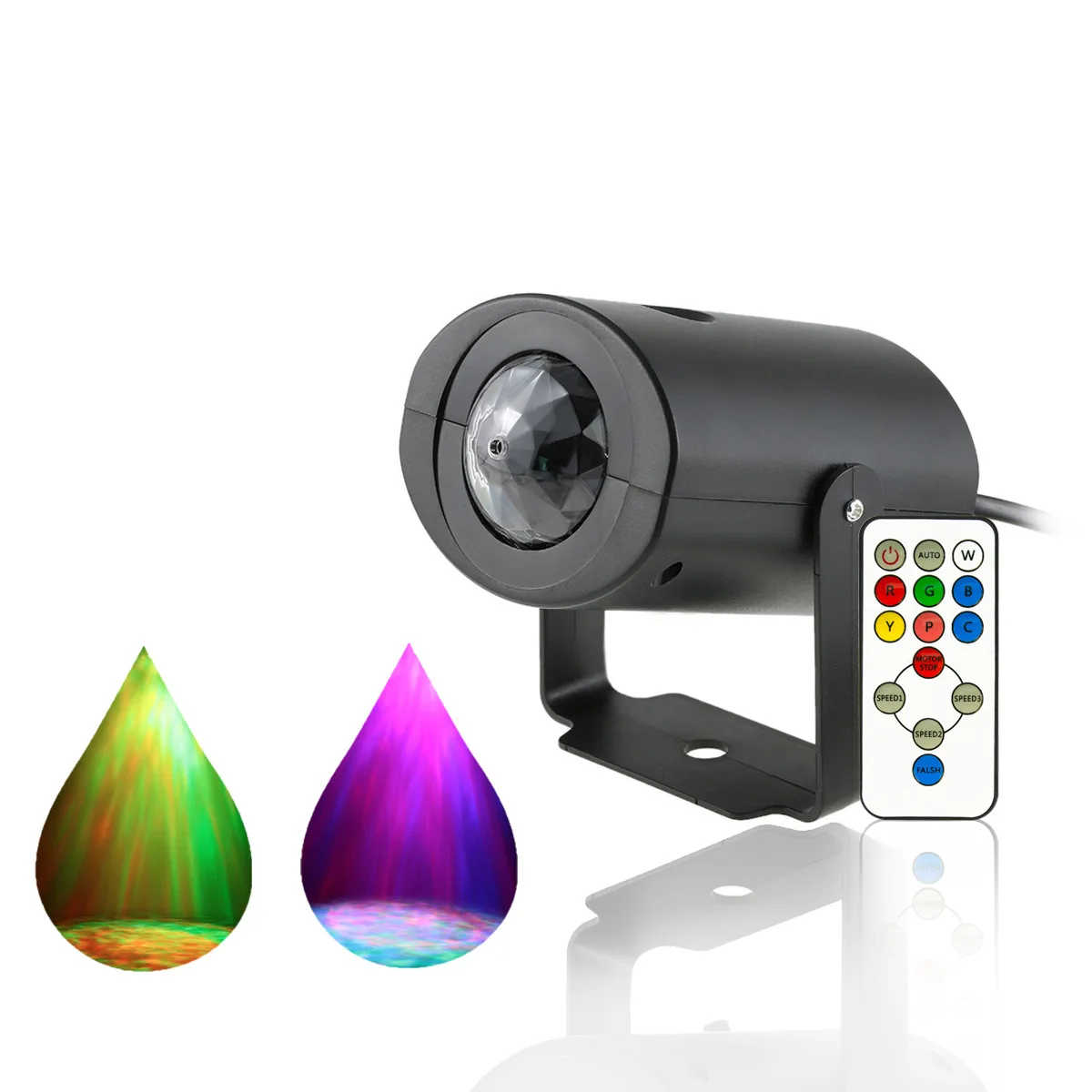 

Stage Light LED Remote Control Water Wave Lamp 7 Color Marine Lamp for Dynamic Wave Laser Effect Light Bar Light