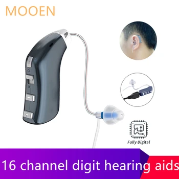 

16 channel Intelligent New Style Hearing Aid Rechargeable Low-Noise Wide-Frequency One-Click Elderly In-Ear Deaf Hearing Aids