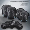 6PCS Knee Pads Elbow Pads Wrist Guards Protective Equipment Set Safety Protection Pads for Skateboard Cycling Riding For Adults 1