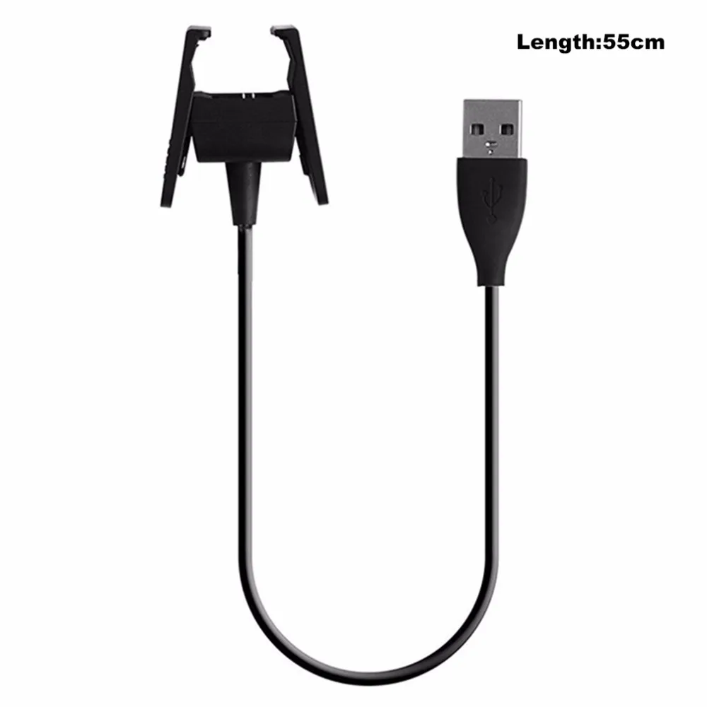 Черный usb-кабель для зарядного устройства, сменный usb-кабель для зарядного устройства, подходит для зарядки 2 браслетов