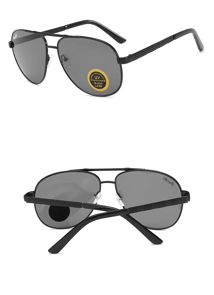 Vazrobe glass Sun glass es мужские «авиационные» очки большого размера черный коричневый камень кристалл против царапин солнцезащитные очки es для мужчин