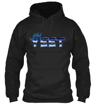 

long sleeve Blue 'Yah Yeet' Hoodie Men Women Streetwear Hoodies Sweatshirts