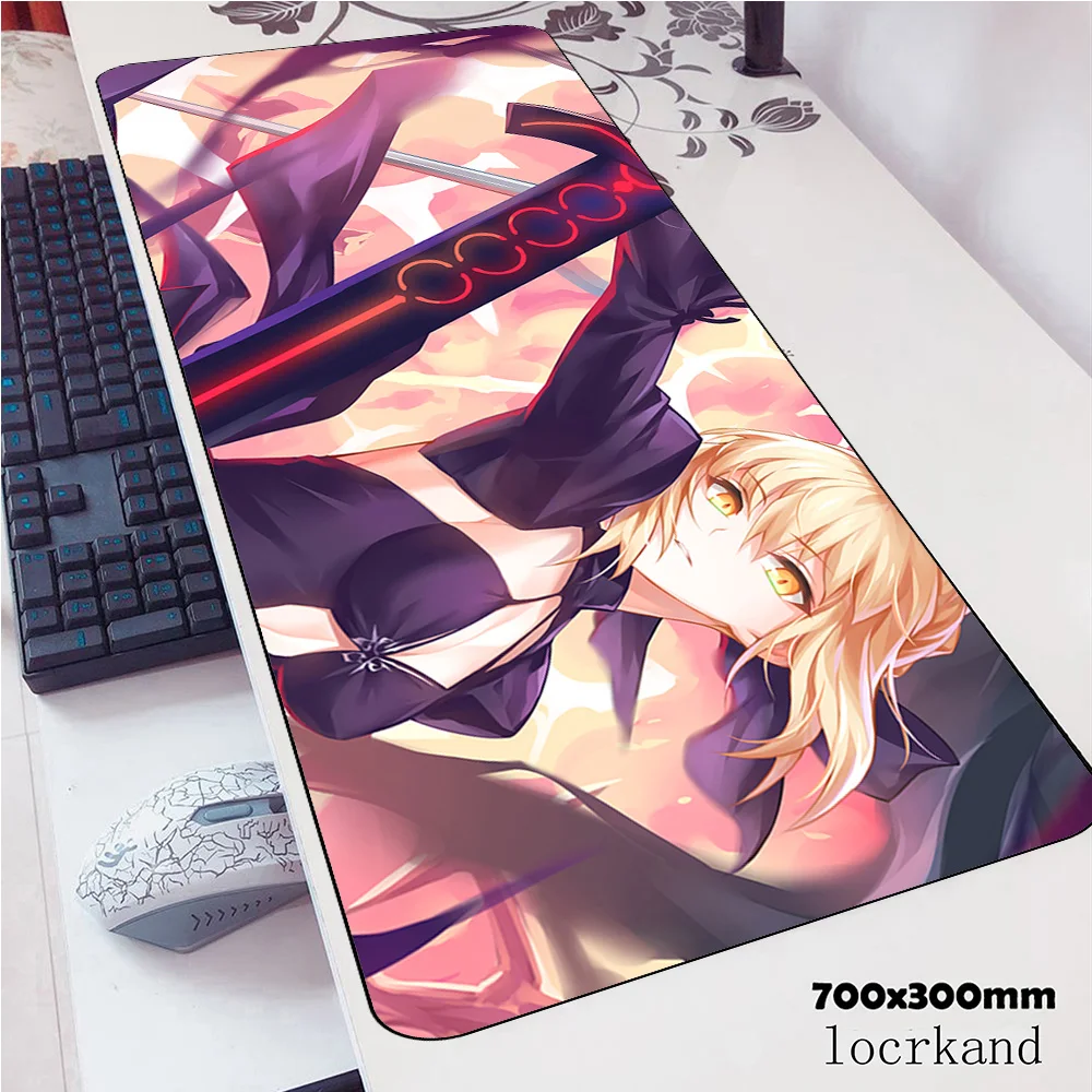 Фигурка коврик для мыши 700x300x3 мм подарок для мальчика компьютерная мышь коврик геймпад pc gamer игровой коврик для мыши fate Настольный коврик для офиса padmouse